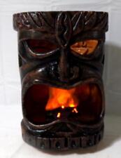 Luz de exibição Seasonal Visions Halloween Flaming Tiki Head tocha barra, usado comprar usado  Enviando para Brazil