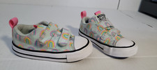 Tênis Converse All Star bebê menina fácil ajustável azul arco-íris infantil 6 comprar usado  Enviando para Brazil