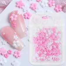 Usado,  Berloques de nail art flor branca rosa flores 3D strass peças de unhas decorações comprar usado  Enviando para Brazil