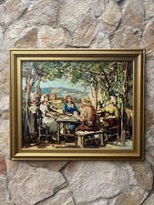 Quadro scampagnata nicola usato  Calvizzano