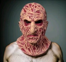 Freddy Krueger Horror Látex Fantasia Vestido Máscara Halloween Cosplay Pesadelo Elm St comprar usado  Enviando para Brazil