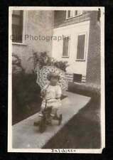 SOMBRILLA TRICICLO ACERA INFANTIL 1924 FOTO ANTIGUA/DE COLECCIÓN INSTANTÁNEA - M695 segunda mano  Embacar hacia Argentina