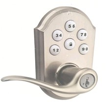 Conjunto de alavanca de porta teclado eletrônico sem chave Kwikset 912TNL-ZW Tustin - Níquel comprar usado  Enviando para Brazil