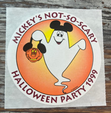 Adesivo Disney ODW "Mickey 's Not so Scary Halloween Party" 1999 Raro!  3" comprar usado  Enviando para Brazil