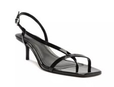 Sandálias femininas Schutz Heloise salto médio gatinho salto agulha sapatos de couro preto 9 comprar usado  Enviando para Brazil