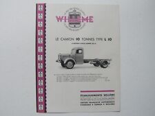 Catalogue brochure camion d'occasion  France