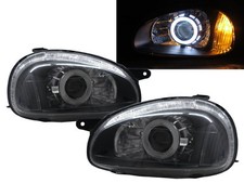 Farol projetor Corsa B 1993-2000 Hatchback CCFL preto para OPEL RHD comprar usado  Enviando para Brazil