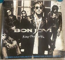 BON JOVI: Keep The Faith. Pôster promocional original assinado por Jon, David & Tico, usado comprar usado  Enviando para Brazil