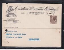 Cartolina commerciale busto usato  Italia