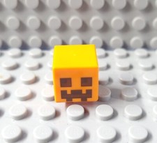 Lego laranja Minecraft cabeça de abóbora peça de tijolo comprar usado  Enviando para Brazil