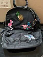 Mochila - Preta com Pinapple, Flamingo, Flor e Borboleta - Coleção B comprar usado  Enviando para Brazil