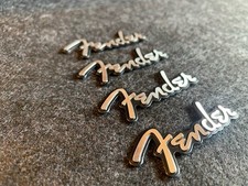 4 x Fender Lautsprecher Aufkleber Sticker Audio - Aluminium Emblem comprar usado  Enviando para Brazil