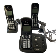 Panasonic Home Phone 3PC Conjunto de Telefone Fixo - Com Bases e Cabos Requer Baterias!! comprar usado  Enviando para Brazil