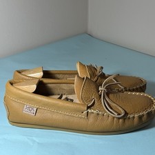 Chinelo Mocassim Masculino CANADÁ Laurentian Chief Tamanho 9 M Couro Marrom comprar usado  Enviando para Brazil