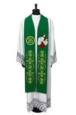 Capa Cura Estola Verde " Jesús The Shepherd" Bordado comprar usado  Enviando para Brazil