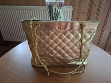 Handtasche schopper goldfarben gebraucht kaufen  Potsdam