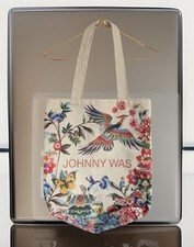 Bolsa tote Johnny Was California lona colorida boho floral fênix nova sem etiquetas comprar usado  Enviando para Brazil