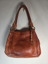 Bolsa de ombro vintage de couro marrom fóssil grande exploradora hobo bolsa tote comprar usado Bolsa de ombro vintage de couro marrom fóssil grande exploradora hobo bolsa tote comprar usado  Enviando para Brazil