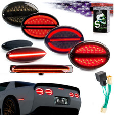 97-04 C5 Corvette lanternas traseiras LED halo, 3ª luz de freio, marcadores laterais de LED FUMÊ comprar usado  Enviando para Brazil