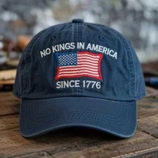 Boné de beisebol bordado No Kings In America, vintage comprar usado  Enviando para Brazil