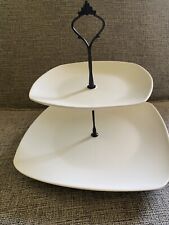 Tiered tray white for sale  Naperville