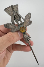 Broche de cabelo antigo georgiano a vitoriano prata corte antigo pasta de vidro âmbar peru comprar usado Broche de cabelo antigo georgiano a vitoriano prata corte antigo pasta de vidro âmbar peru comprar usado  Enviando para Brazil