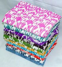 Colcha indiana Kantha Ikat reversível algodão colcha de cama Kantha moderna comprar usado  Enviando para Brazil