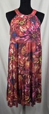 Vestido feminino Mlle Gabrielle floral bebê boneca em camadas sem mangas tamanho M comprar usado  Enviando para Brazil