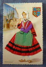 Cpa brodée costume d'occasion  France