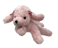 KOALA BABY Cachorro Poodle Rosa 8" Chocalho de Pelúcia Arcos Gingham Mãos Pequenas comprar usado  Enviando para Brazil