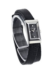 Relógio feminino Gucci G-Frame YA147505 mostrador preto pulseira de couro, usado comprar usado  Enviando para Brazil