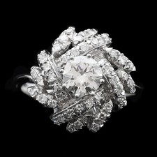 Anello flower oro usato  Bari