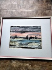 Aquarell 20x15cm gerahmt gebraucht kaufen  Tübingen
