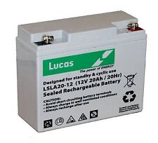 Lucas 12v 20ah for sale  GLASGOW