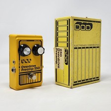 Vintage Anos 80 Amarelo DOD Overdrive Pré-amplificador 250 Pedal de Efeitos OD OD250 W Caixa Testada comprar usado  Enviando para Brazil