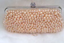 Peach pearl beads for sale  BASILDON
