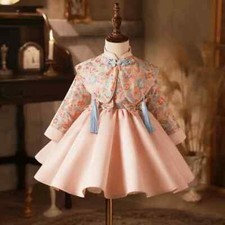 Vestido de noite infantil princesa manga comprida estampa festa de aniversário infantil meninas vestido comprar usado  Enviando para Brazil
