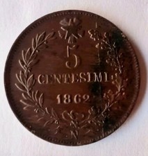 5 centesimi 1862 usato 5 centesimi 1862 usato Andria