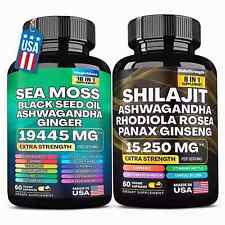 Pacote Dynamic Vitality - Combo multivitamínico musgo marinho e energia Shilajit EUA comprar usado  Enviando para Brazil