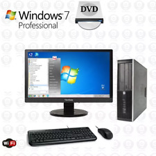 Usado, Computador desktop Windows 7 64 bits HP dual core 500GB 20" LCD WiFi PC comprar usado  Enviando para Brazil
