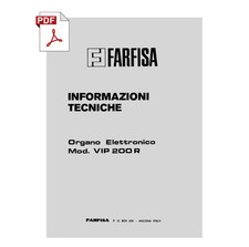 Farfisa vip200 service usato  Italia