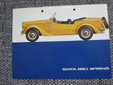 Siata 850 spring gebraucht kaufen  Oberhausen