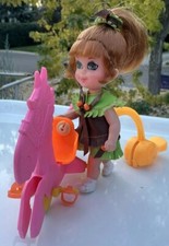 Liddle Kiddles SKEDIDDLE HEATHER HIDDLEHORSE W HORSE W HORSE WALKER PUSHER - Vintage comprar usado  Enviando para Brazil