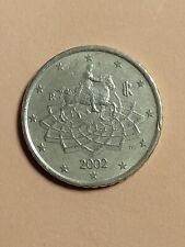 Usado, Moneda 50 euro céntimos 2002 Italia / 50 euro cents coin Italy 2002 very rare comprar usado  Enviando para Brazil