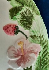 Assiettes barbotine décor d'occasion  France