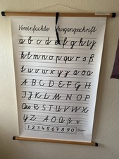 Schulwandkarte vereinfachte au gebraucht kaufen  Kötz