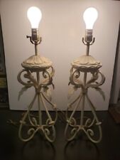 Pair white wrought for sale  Metairie