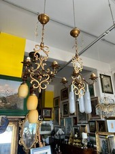 Coppia lampadari barocchi usato  Salerno