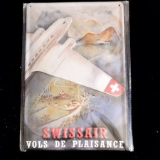 Plaque publicitaire swissair d'occasion  Charvieu-Chavagneux