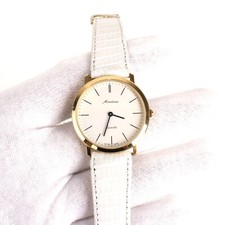 Relógio MONDAINE "QUARTZ" 🇪🇬 Montado no Egito Caixa de Ouro, Fivela de Ouro. comprar usado  Enviando para Brazil